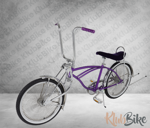 Purple Lowrider Bike Rental